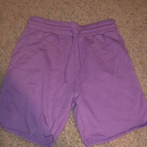 Purple H&M shorts